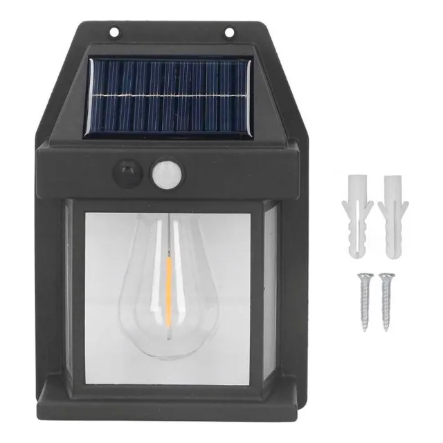 Foco Solar Con Senso Lámpara Exteriores Luz Recargable