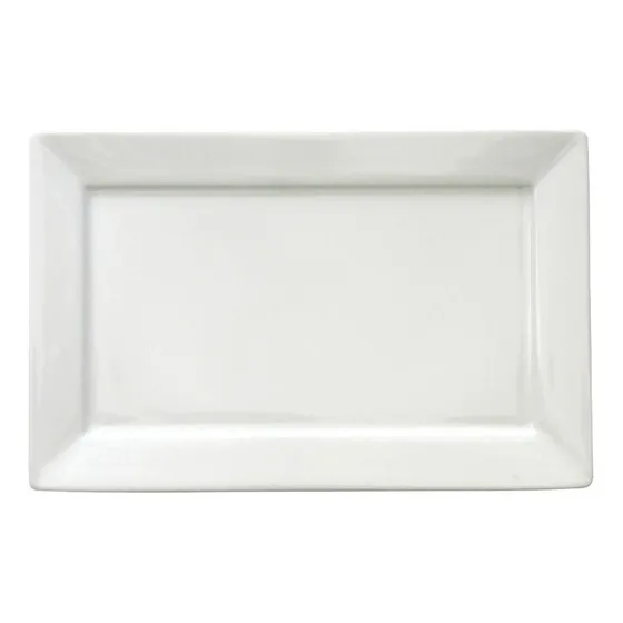 Plato Fuente Porcelana Rectangular Oxford Blanco 25x16cm X1