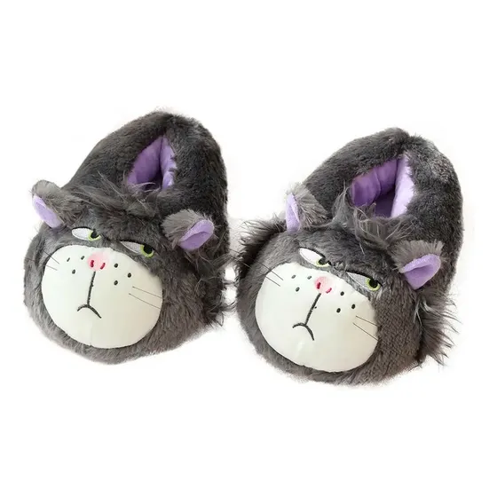 Pantuflas Gato Lucifer - Gato Kawaii Enfadado Cenicienta