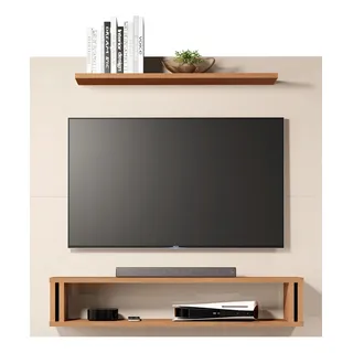 Painel Estante Rack Tv 32' Para Sala Ou Quarto Cores Cor Off-white Painel Estante Rack Tv 32' Para Sala Ou Quarto Cores Cor Off-white