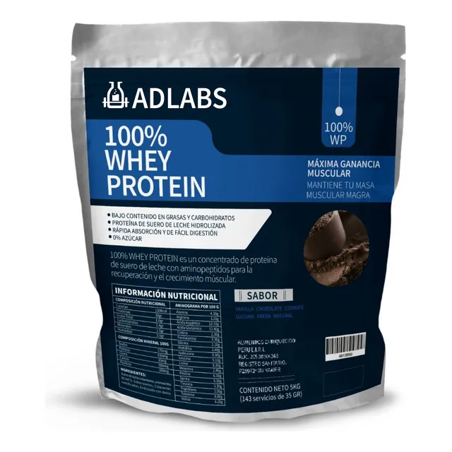 100% Whey Protein Adrenaline  5k Concentrada Tienda Formal