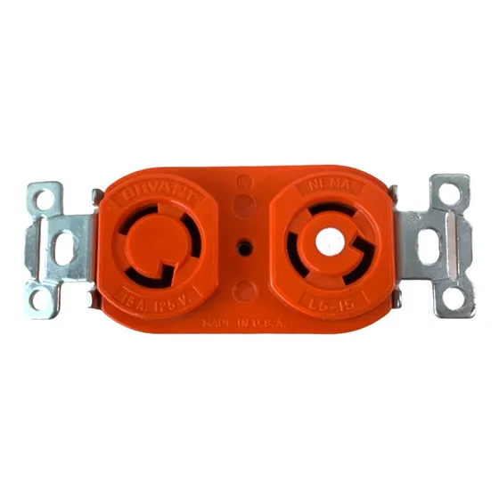 Toma Doble Polo Hembra Nema L5-15 15a 125v Bloqueo Tierra 