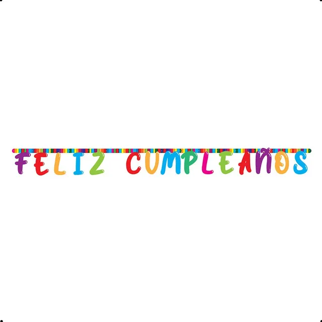 Cartel De Letras Feliz Cumpleaños Festivo Paquete X 1