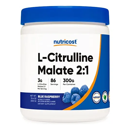 Suplemento Nutricost L-citrulina Malato 2:1 300 G Blue Raspb