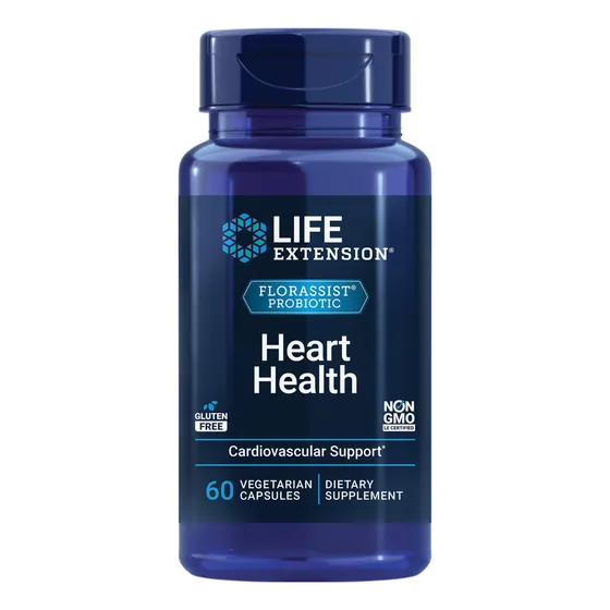 Suplemento Life Extension Florassist Probiotic Heart 60 Cáps