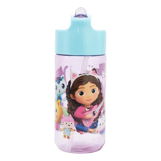 Botella Tritán La Casa De Gabby 430 Ml Con Pajita