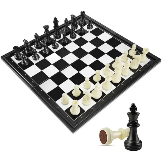 Juego De Ajedrez Magnético Tablero Juego De Mesa 32cmx32cm