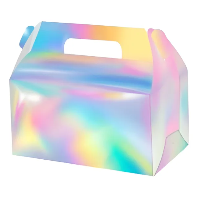 Caja Sorpresita Tornasol Cotillón Fiestas Cumpleaños X12