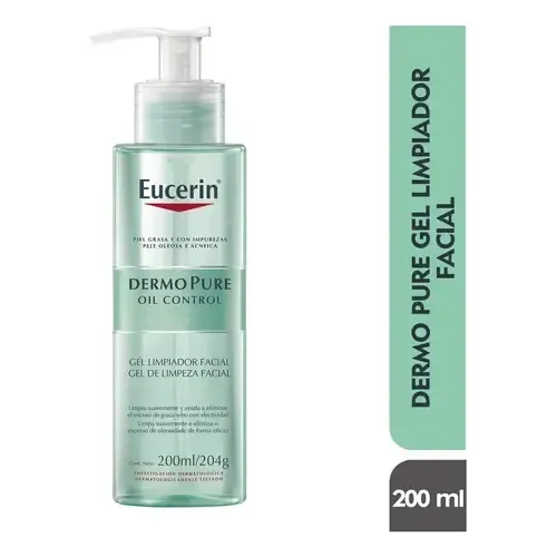 Gel Limpiador Facial Eucerin Dermopure Oil Control 200ml Todo Tipo De Piel Día\u002Fnoche | Cuotas sin interés