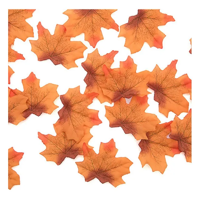 50 Uds Hoja Arce Artificial Realista Otoño Falsa Fiesta Casa