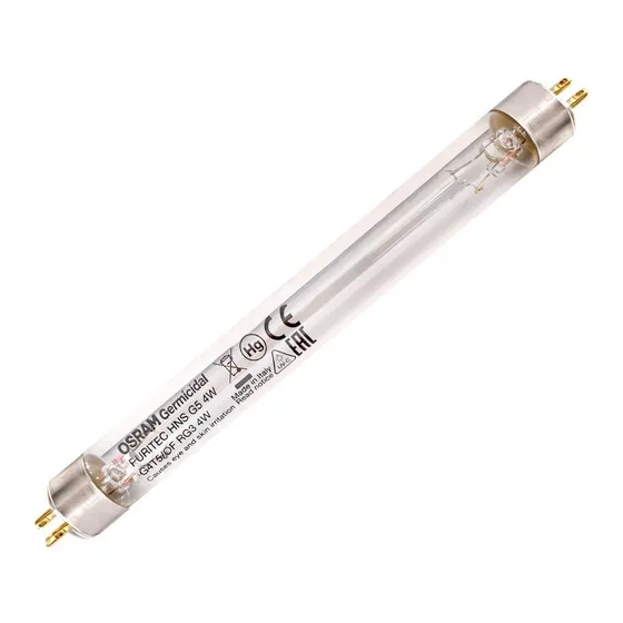 Osram - Lâmpada Fluorescente T5 Hns 4w Uv-c Germicida G5 0