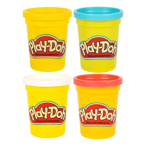 4 Potes De Plastilina De Color Playdoh Moldeable Y No Toxica