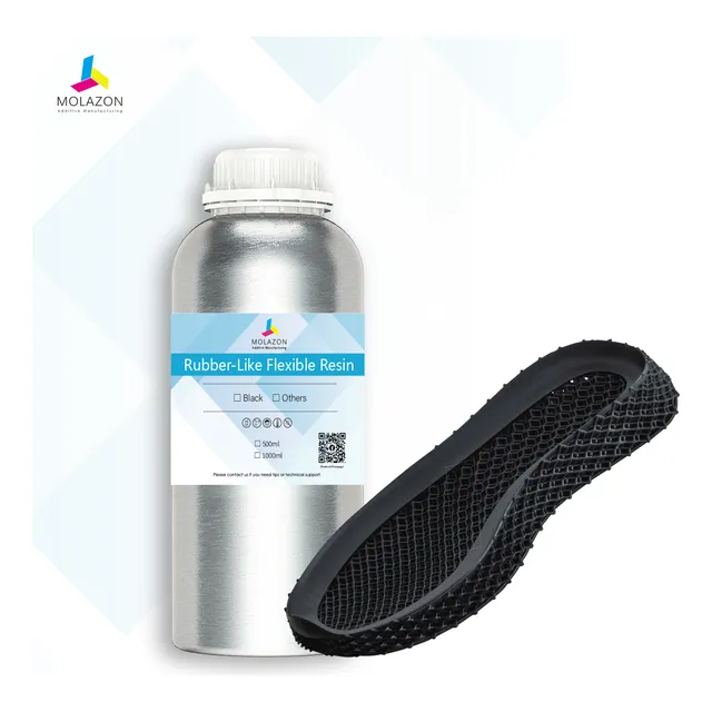 Resina Impresión 3d Molazon Flexible Tipo Hule, 1 Lt.