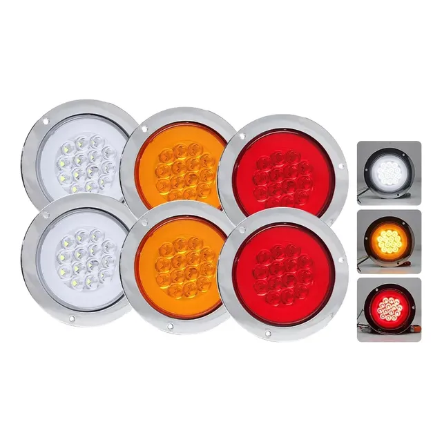 6 Luces Traseras Led Para Camiones, Luces De Freno De Giro