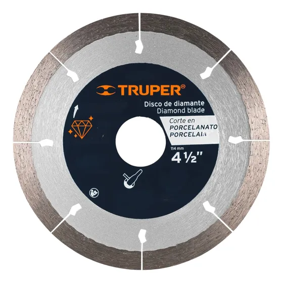 Disco De Diamante 4 1/2  X 1.3 Mm Tuper Corte De Porcelanato