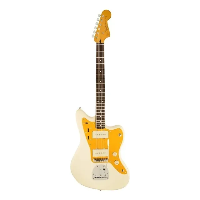 Guitarra Fender Squier J. Mascis Jazzmaster Vintage Blanco