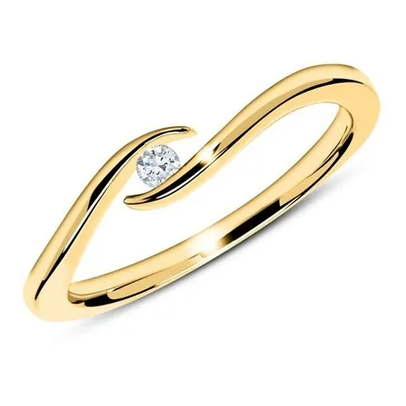 Anel Solitário Ouro 18k Agua Marinha De 20 Pontos