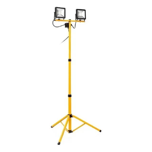 Tripode Soporte Doble + 2 Reflector 20w Frio 2,00 Mts Ylx