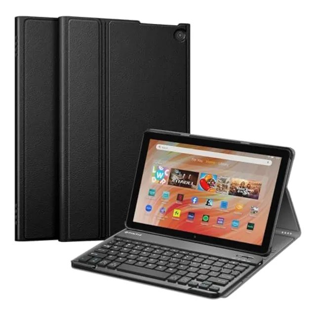 Funda Con Teclado Fintie Para El Nuevo Amazon Fire Hd 10