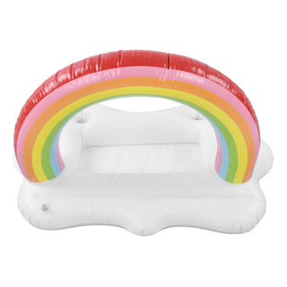 Soporte Inflable Para Bebidas Con Forma De Arcoíris Flotante Soporte Inflable Para Bebidas Con Forma De Arcoíris Flotante