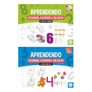 Kit C/2 Cartilhas - Aprendendo Desenhar, Escrever E Calcular Letra De Forma E Cursiva, De Jarbas Cristiano., Vol. 2 Volumes. Editorial Passo A Passo, Capa Mole Em PortuguĂȘs, 2023 Kit C/2 Cartilhas - Aprendendo Desenhar, Escrever E Calcular Letra De Forma E Cursiva, De Jarbas Cristiano., Vol. 2 Volumes. Editorial Passo A Passo, Capa Mole Em PortuguĂȘs, 2023