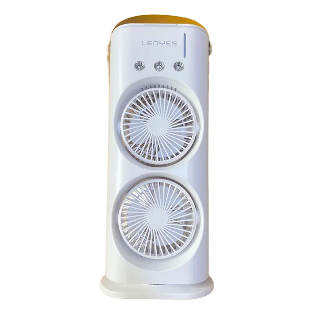 Ventilador Portátil Lenyes Lhf03, 3 Velocidades, Con Luz