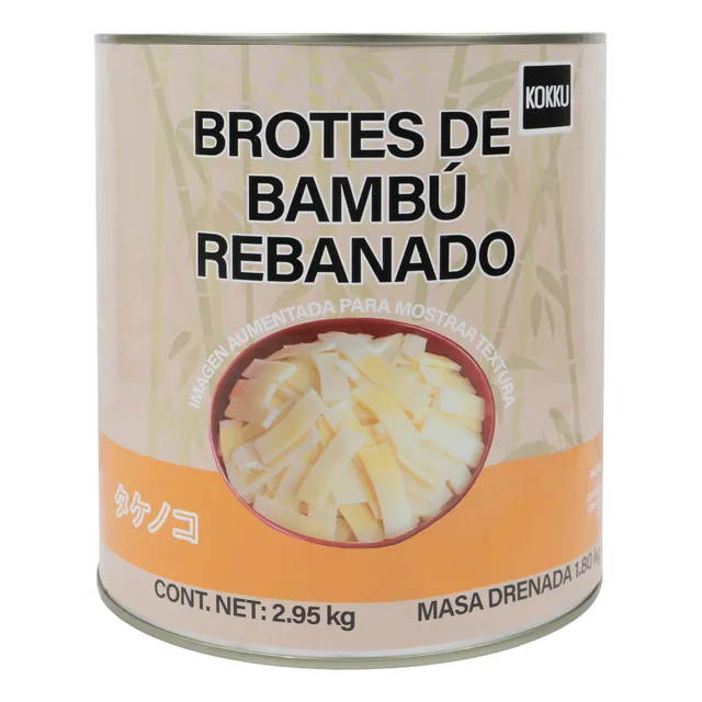 Brotes De Bambú Rebanados En Lata, Kokku 2.95 Kg