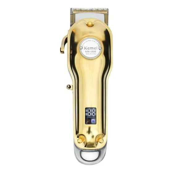 Cortadora De Cabello Kemei Km1986 Color Dorado 100V/240V
