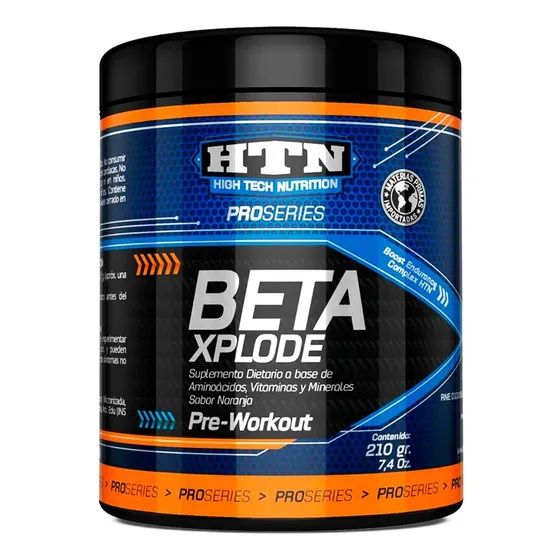 Beta Xplode 210 Gr Htn Pre Workout Vegano Sin Tacc O% Azucar