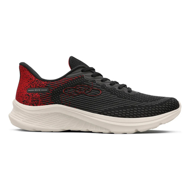Tênis Masculino Delta 122 Olympikus Preto/vermelho Lisa Tênis Masculino Delta 122 Olympikus Preto/vermelho Lisa