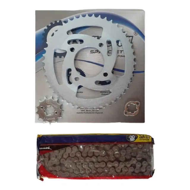 Kit Arrastre Apache 180 4 Huecos Con Cadena 428hx132 Sato
