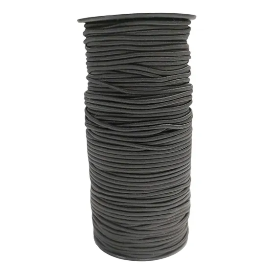 Cordon Elastico Negro 2,5 Mm X 100 Metros