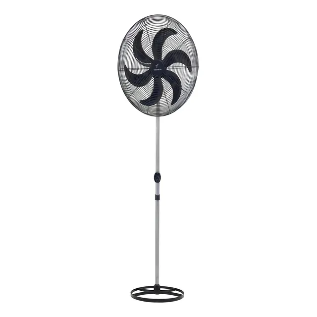 Ventilador de pé Ventisilva VCL com 3 pás preto estrutura preto, 65cm de diâmetro 127/220V