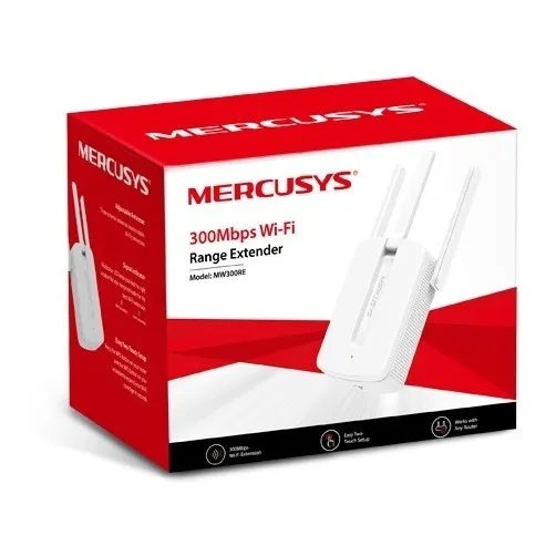 Extensor De Rango Mercusys Wifi 300 Mbps 2.4 Ghz Mw300re
