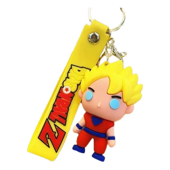 Llavero Goma Dragon Ball Z Personajes Anime Japan Con Correa