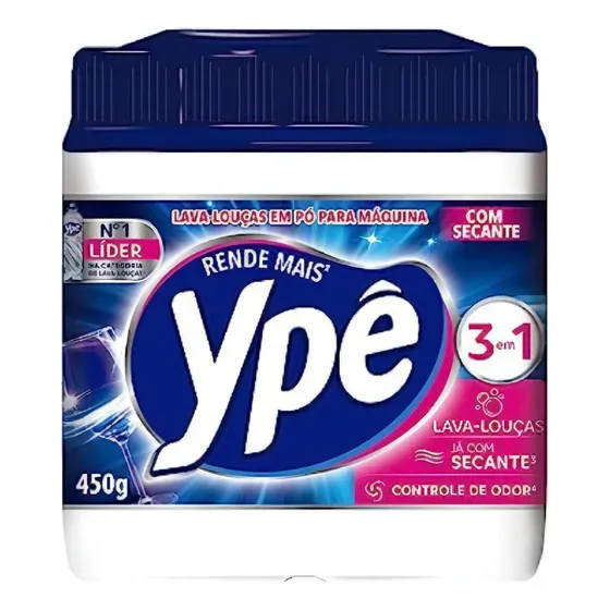 Detergente Lava Louças em Pó para Máquina Ypê 450g