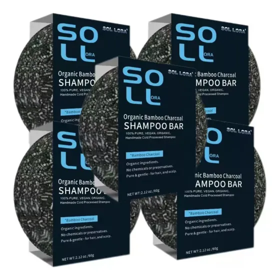 Unidades De Sabonete E Barra De Shampoo Escurecedor De 5 Peç