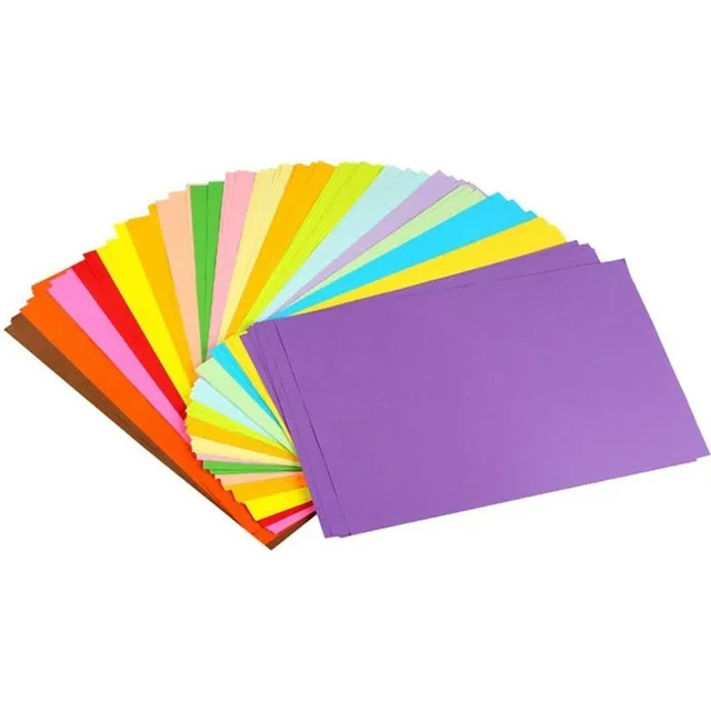 1 Paquete Papel Adhesivo De Color Colores A4 80gr 50 Hojas Color Verde limón