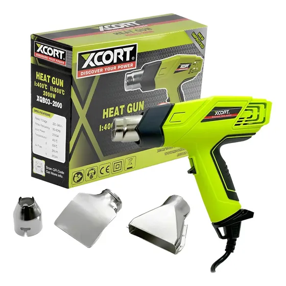 Pistola De Calor 2000w 600ºc + 3 Boquillas Xcort Xqb03-2000