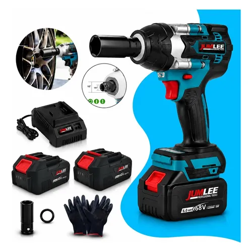 Parafusadeira Eletrica 68v Solta Pneu De Caminhão Portatil Azul