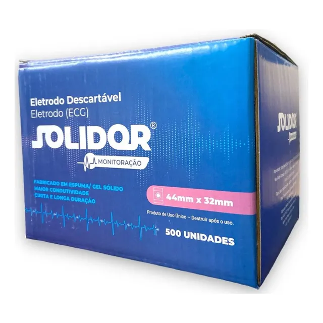 Eletrodo Ecg Adulto/infantil Caixa Com 500 Unidades  Solidor