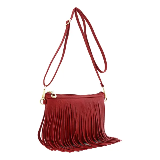 Fashionpuzzle Bolso Pequeño De La Cruz Fringe Con El Xzzcr
