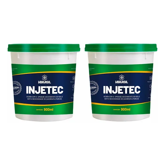 Kit 2 Impermeabilizante Injetec Vbrasil Para Parede