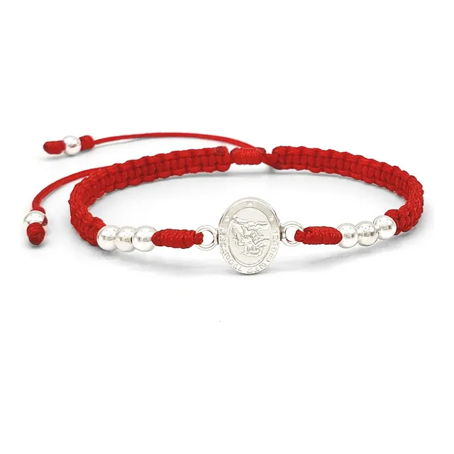 Pulsera San Miguel Arcángel Plata 925 Italiana Iconic Store
