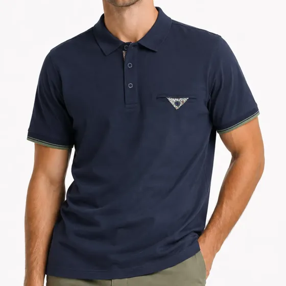 Polera Pique Regular Fit Azul Arrow Po34039az