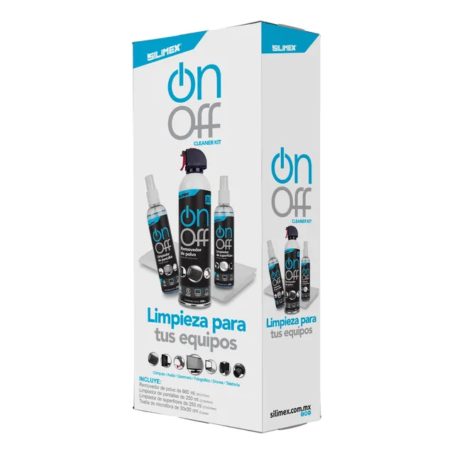 Kit De Limpieza Para Equipos De Computo Silimex On Off