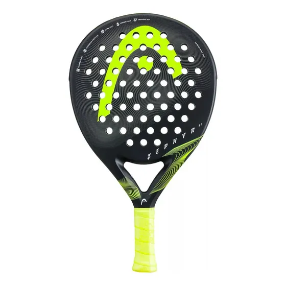 Paleta Padel Head Zephyr Ul 2023 Comfort Foam - Color Negro