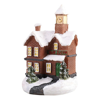 1pcs Resina Navidad Up Light Village A Pequeña A Pequeña 1pcs Resina Navidad Up Light Village A Pequeña A Pequeña