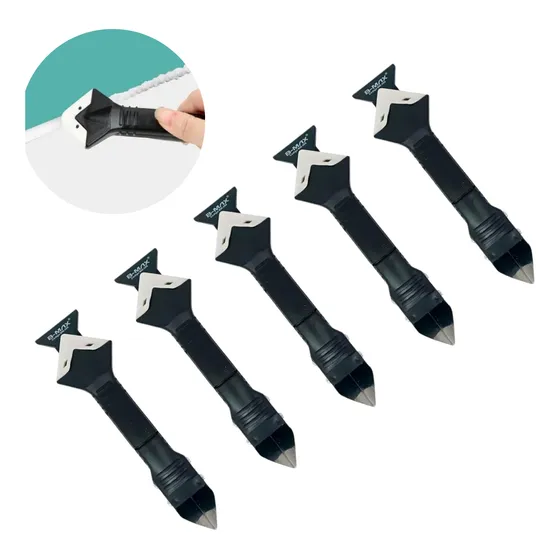 Kit 5 Espatula Removedor Aplicador Silicone Rejunte Parede