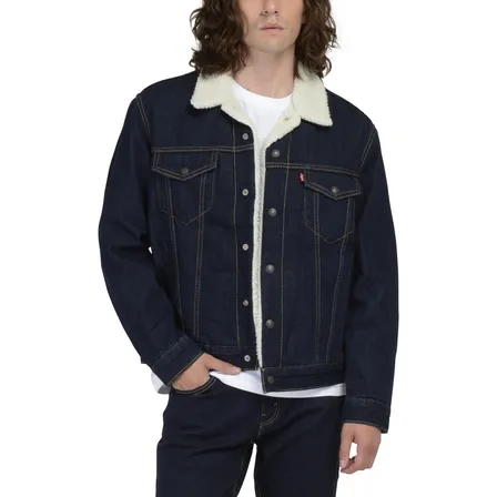 Chaqueta Hombre Con Sherpa Azul Oscuro Levis 16365-0075